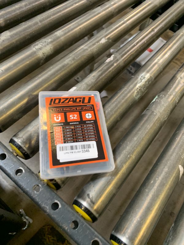Photo 1 of LOZAGU 12-Piece Phillips Bits #2 Impact Magnetic, S2 Steel, 1 2 3 4 5 6 Inch Long 2 Phillips Bits Set, 1/4 Hex Shank Phillips Head Drill Bits