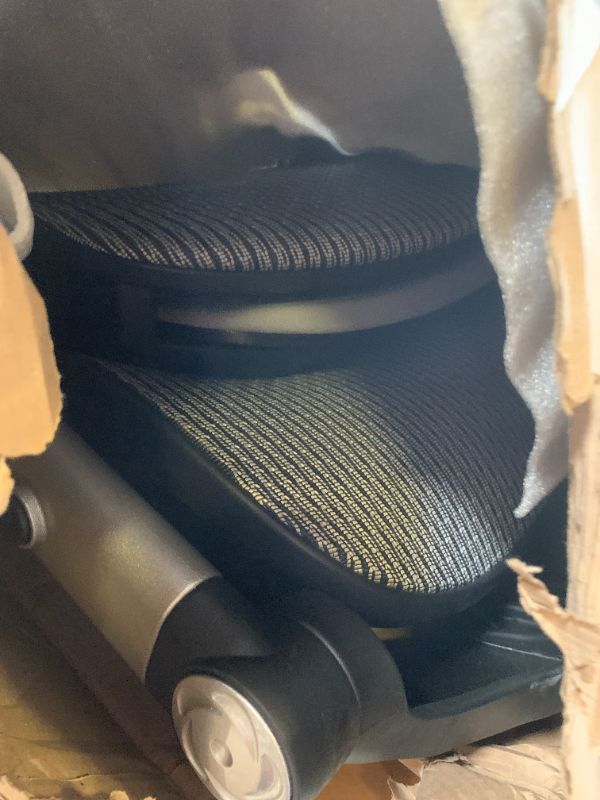 Photo 1 of COLAMY Ergonomic Mesh Office Chair with Footrest, High Back Computer Executive Desk Chair with Headrest and 4D Flip-up Armrests, Adjustable Tilt Lock and Lumbar Support-Grey
