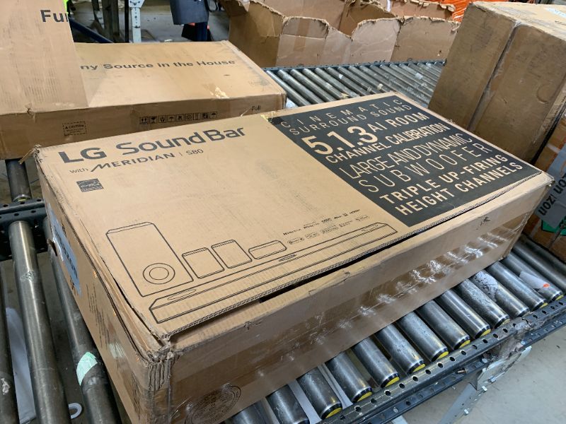 Photo 1 of LG S80QR 5.1.3ch Sound bar with 4ch Rear Speakers, Center Up-Firing, Dolby Atmos DTS:X, Works with Airplay2, Spotify HiFi, Alexa, High-Res Audio, Synergy TV, Meridian