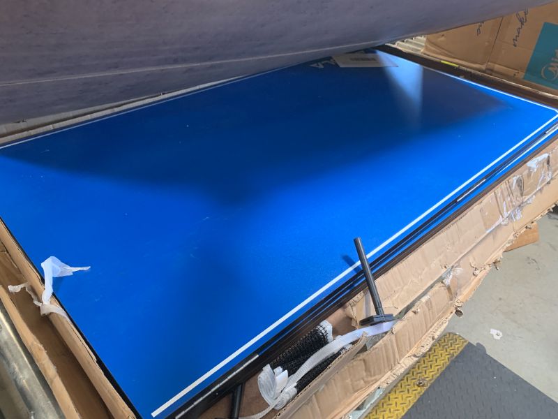 Photo 1 of JOOLA Tetra - 4 Piece Ping Pong Table Top for Pool Table - Includes Ping Pong Net Set - Full Size Table Tennis Conversion Top for Billiard Tables - Easy Assembly & Compact Storage - Incl. Foam Backing