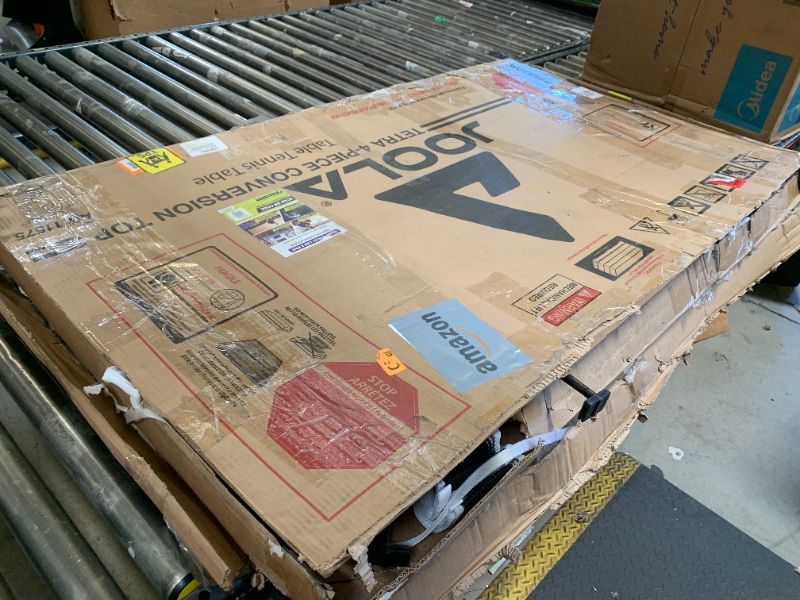 Photo 1 of JOOLA Tetra - 4 Piece Ping Pong Table Top for Pool Table - Includes Ping Pong Net Set - Full Size Table Tennis Conversion Top for Billiard Tables - Easy Assembly & Compact Storage - Incl. Foam Backing