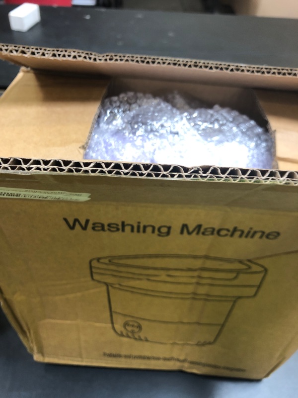 Photo 1 of Portable Washing Machine, 15L Upgraded Mini Washer with Spin Basket Laundry Machine, 3 Cleaning Modes Suitable for Small Clothes, Foldable Design Ideal for Apartment, Home, Hotel