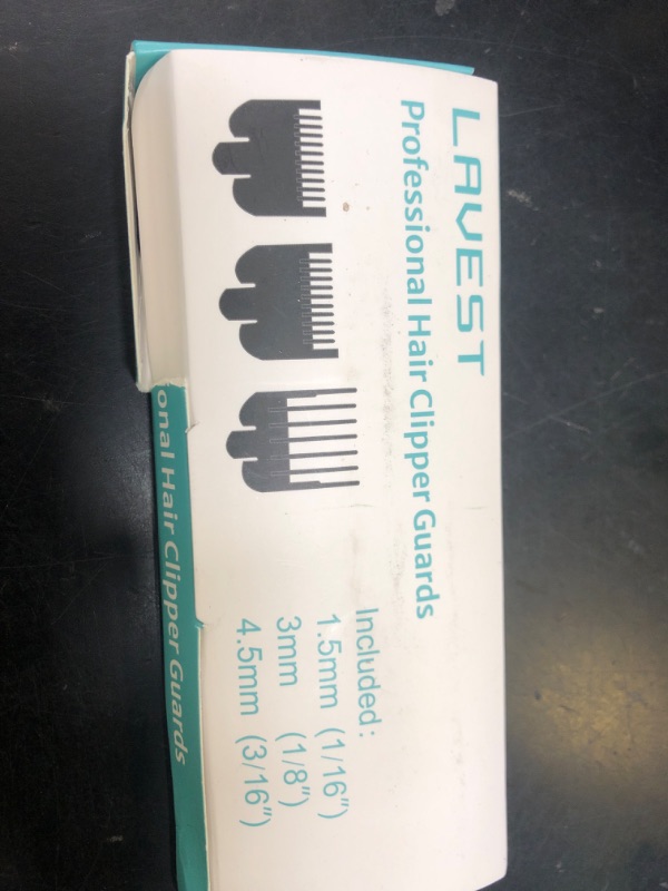 Photo 1 of Clipper Guards Set Compatible with Most Wahl Clippers, Clipper Guides Replacement - 1/16" to 3/16", 3 Piece Set, Black Color