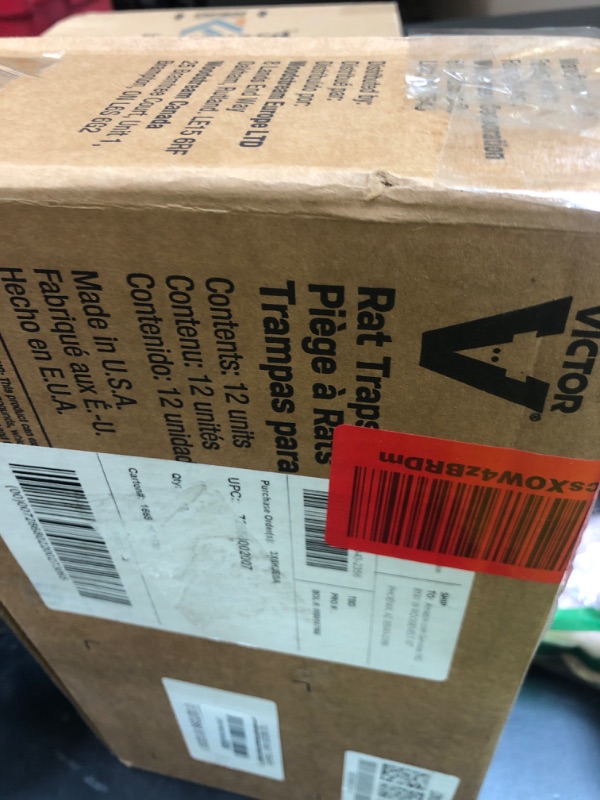 Photo 1 of Victor M200 Metal Pedal Sustainably Sourced FSC Wood Humane Snap Rat Trap -12 Wooden Traps