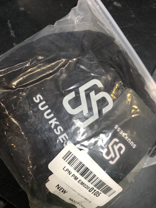 Photo 1 of SUUKSESS Women Double Lined Fitted Basic Tee Shirts Crew Neck Short Sleeve Y2K Going Out Crop Tops (Jet Black, S)