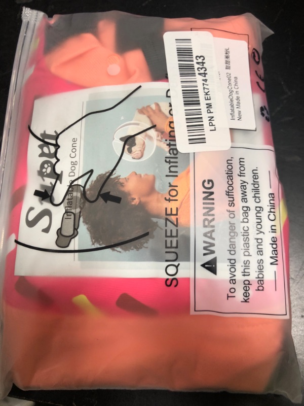 Photo 1 of Supet Inflatable Dog Cone Collar Alternative After Surgery, Doggie Neck Donut Collar Recovery ECollar, Soft Dog Cone for Small Medium Large Dogs