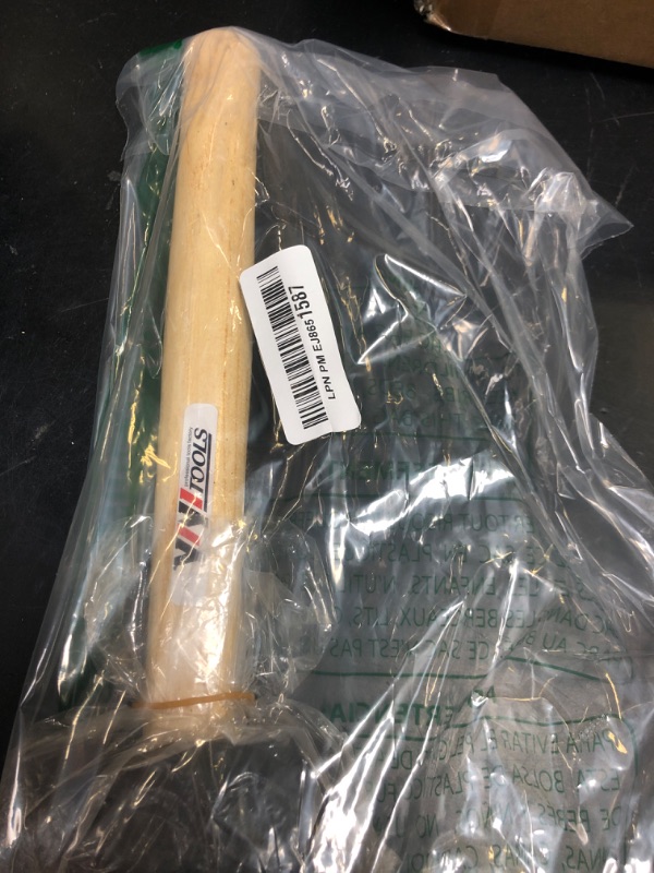 Photo 1 of YIYITOOLS YY-2-005 Rubber Mallet Hammer With Wood Handle–8-oz, black