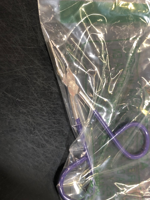 Photo 1 of tweezer scissors one pack blue 