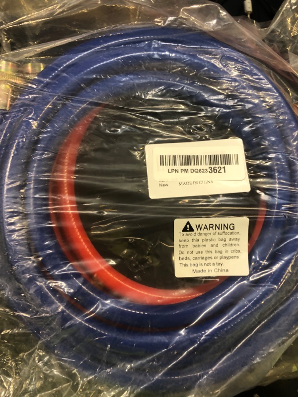 Photo 1 of Washer Hose 10 Ft/10FT Rubber Washing Machine Hoses,Washer and Dryer Hose 3/4 Connection Supply Lines for Hot and Cold Water Washer Hoses-by MIFLUS,Universal Washing Machine Hose (2 Packs)