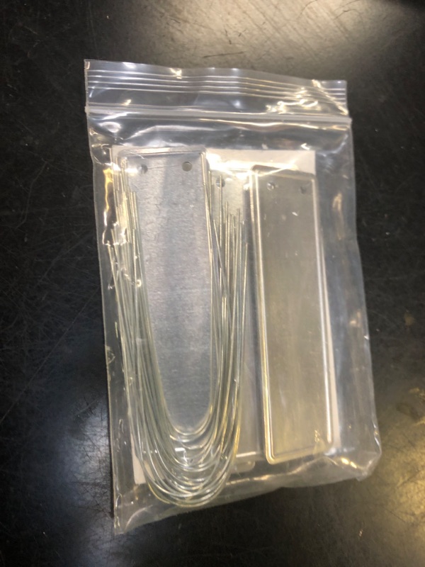 Photo 1 of YHXiXi 20PCS Aluminum Tree Tags Metal Plant Labels Solid Stamping Tags Waterproof Outdoor Plant Markers for Outdoor Identification and Greenhouse