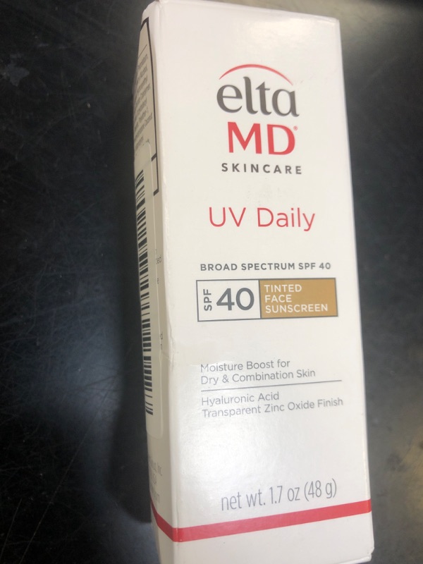 Photo 1 of EltaMD UV Daily Tinted SPF 40 Face Sunscreen Moisturizer with Zinc Oxide, Tinted Daily Face Moisturizer with SPF, Sunscreen for Dry Skin,1.7 oz Pump