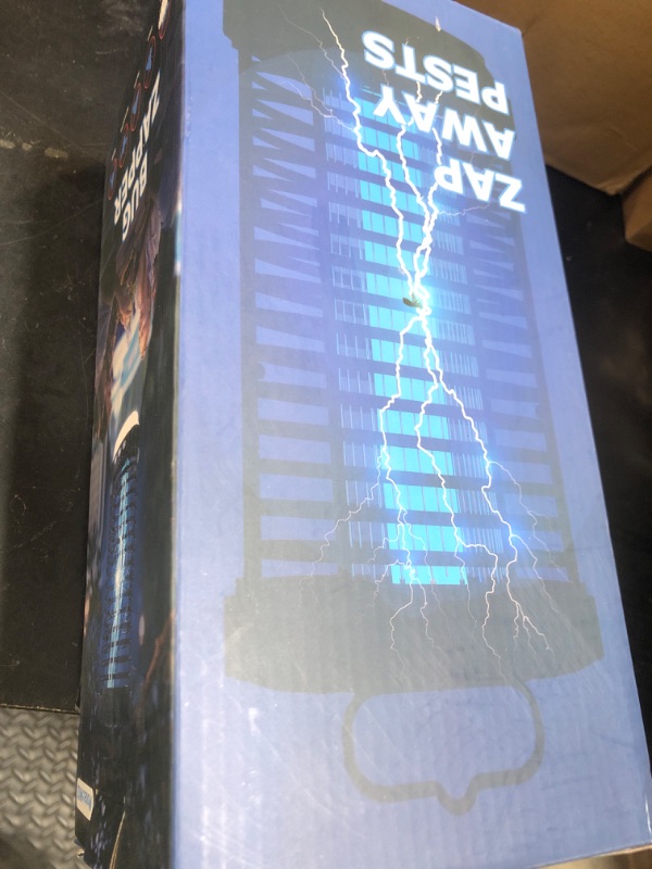 Photo 1 of Bug Zapper Outdoor, 2025 Upgraded 3 in 1 Rechargeable Bug Zapper with 5000mAh Battery & LED Night Light, 4000V Cordless Waterproof Mosquito Zapper for Outside,Patio,Backyard,Garden Black