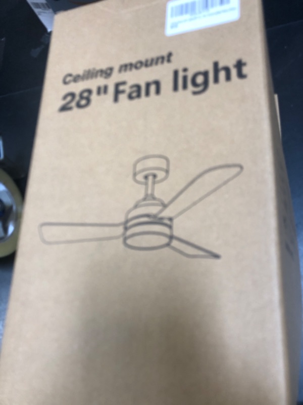 Photo 1 of PBLALA Ceiling Fans with Lights,28" LED Fan Light Hanging with Hook,Hook Type Ceiling Fan,Plug in Ceiling Fan Light,35W,3000-6500k,Remote Control,Portable Fan for Camping Bed,Patios,(Black)