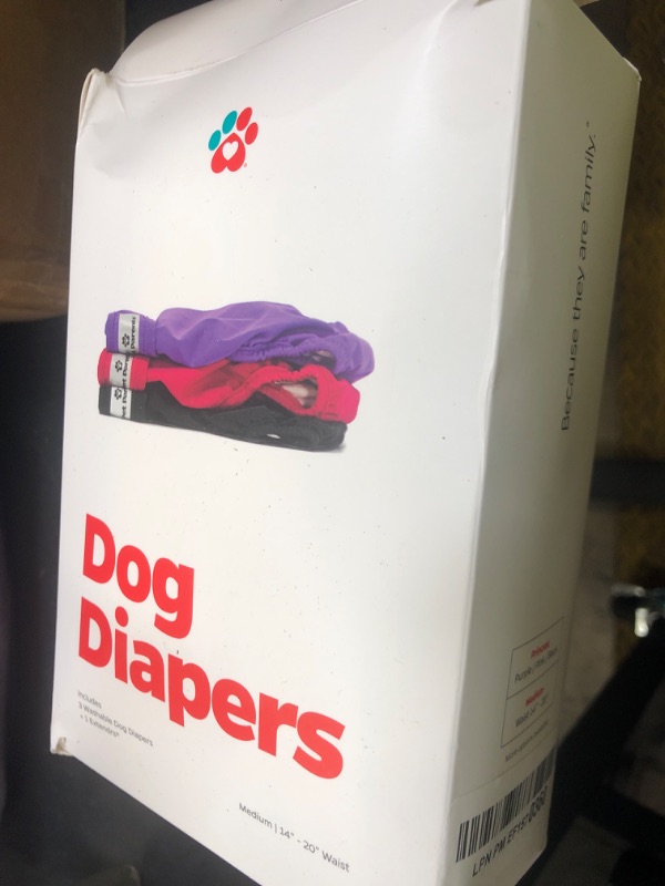 Photo 1 of Pet Parents® Washable Dog Diapers (3pack) + Extendrs® of Durable Doggie Diapers, Premium Dog Diapers Female (Medium, Princess)
