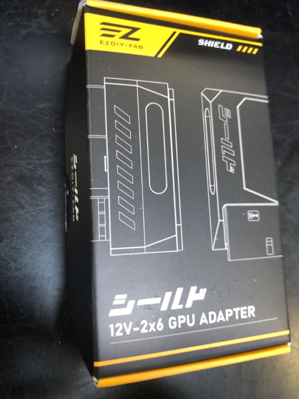Photo 1 of EZDIY-FAB PCIe 5.1 Adapter - 600W 12+4pin, 16pin 12VHPWR GPU Power Connector, 180 Degree Right Angle - Compatible with RTX 3090Ti, 4070Ti, 4080, 4090 GPU - RVS Type, White, 1 Pack
