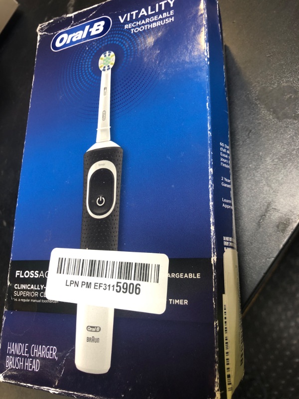 Photo 1 of Oral-B Pro 1000 Rechargeable Electric Toothbrush, Black