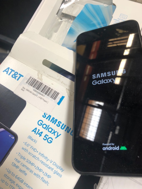 Photo 1 of SAMSUNG Galaxy A14 5G SM-A146U | 4/64GB | AT&T Prepaid | Black