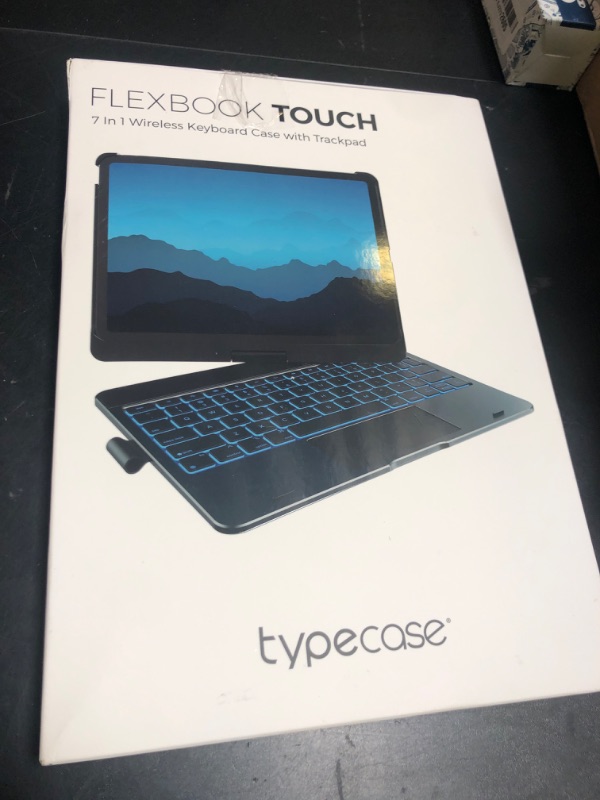 Photo 1 of typecase Touch Keyboard Case with Trackpad for iPad Air 11-inch (M3 2025 / M2 2024): 360°Rotatable - 11 Colors Backlight - Wireless Keyboard with Pencil Holder for iPad Air 5th & 4th Gen,Black
