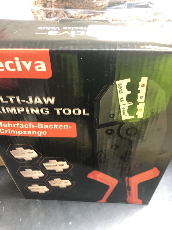 Photo 1 of Preciva 6 PCS Crimping Tool Set with 395 PCS Connectors, Ratcheting Wire Crimper Tool for Heat Shrink,Insulated Connectors,Open Barrel,Circlip Terminals,Tube Terminals,Solar Connectors
