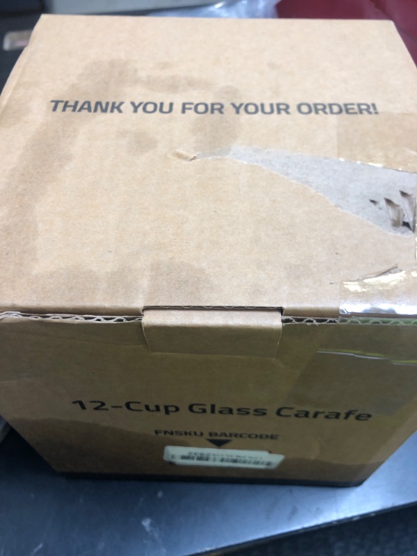 Photo 1 of 12-Cup Replacement Glass Carafe Pot Compatible with Hamilton Coffee Maker Models 46310, 49976, 49966, 49350, 49957, 49954, 49933, 49980A, 49980Z, 49983, 49618, 46300, 49950