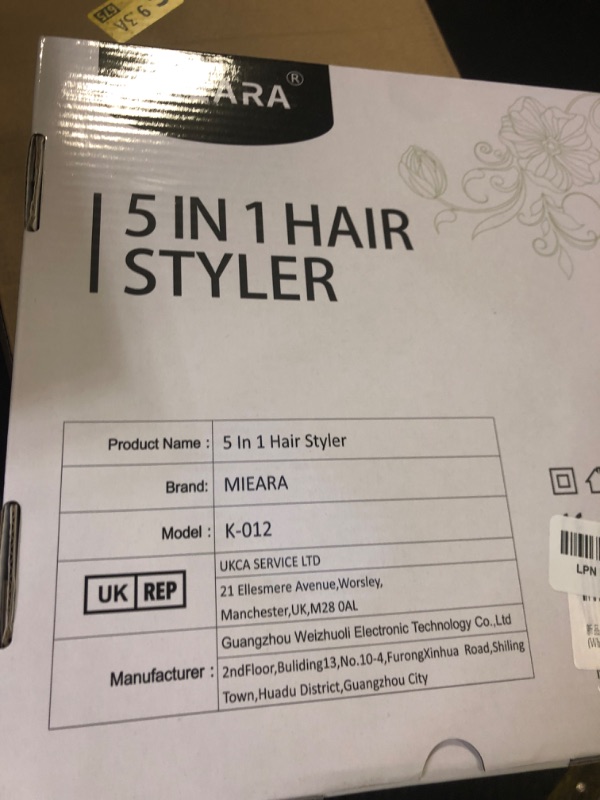 Photo 1 of MIEARA 5 in 1 Hair Air Styler, Ionic Hair Dryer Brush Hot-Air Curlers, Multi Hair Styler, Blow Dryer for Fast Drying Straightening Volumizing Curling Styling