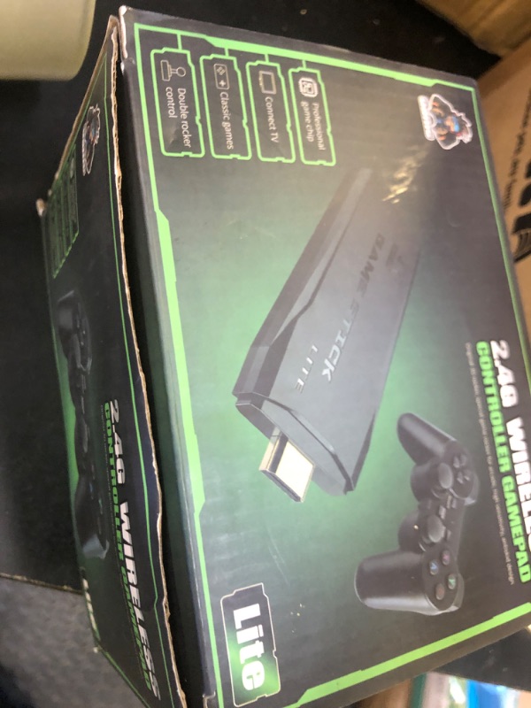 Photo 1 of Retro Game Console - Retro Play Game Stick,Nostalgia Stick Game,9 Classic Emulators,4K HDMI Output,Plug and Play Game Stick with 2 Controllers(64G)