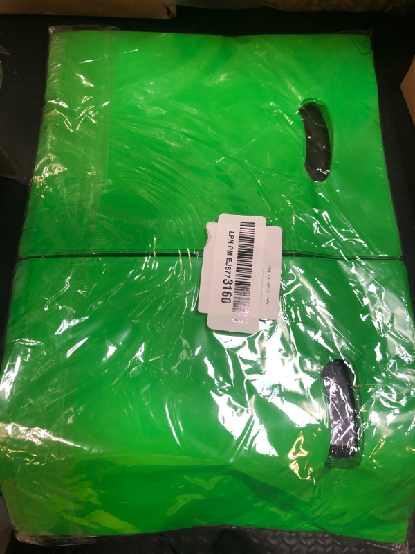 Photo 1 of VieFantaisie Green 100 PCS Small Gift Bags, 6"x8" Goodie Party Favor Bags with Handle, Treat Retail Pouches for Kids Birthday, Christmas, Small Business