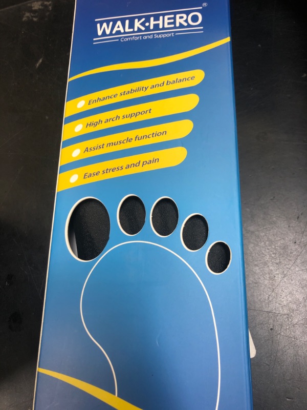 Photo 1 of Arch Support Inserts for Men Women - Plantar Fasciitis High Arch Support Insoles, Orthotics Shoe Inserts for Flat Feet, Foot Pain Relief Shock Absorption and Cushioning (Mens 14-14 1/2)