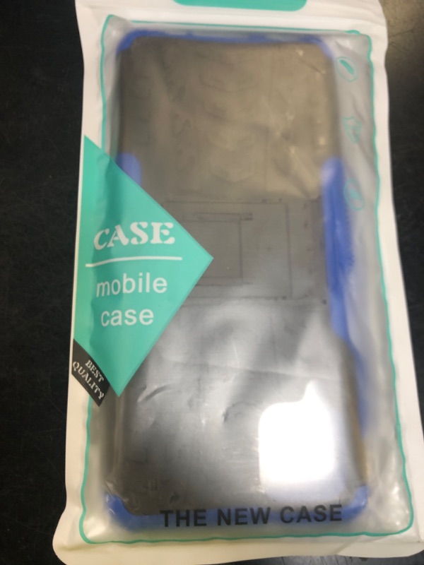 Photo 1 of Galaxy A12 Phone Case, Samsung A12 Phone Case with Screen Protector, Shockproof Silicone Protective with Kickstand Hard Phone Cover for Samsung Galaxy A12 (Blue)