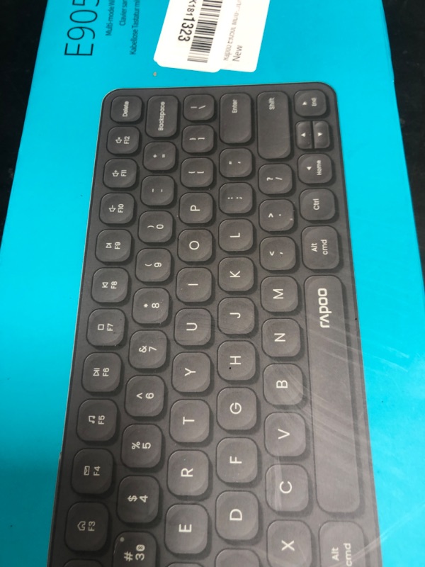 Photo 1 of Rapoo E9050L Multi-Device Wireless Keyboard, Blade-Series E9050L 78-Key Ultra-Thin Keyboard, Support 4 Devices, Low-Profile, Quiet, USB-C, Rechargeable, Al-Alloy Frame, for Windows/Mac/Linux/Chrome