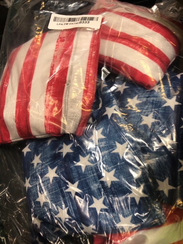 Photo 1 of Cornhole Bags All Weather Set of 8 for Cornhole Toss Games-Regulation Weight & Size-Includes Tote Bags (Rustic Stars & Stripes)