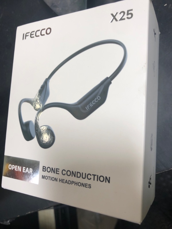 Photo 1 of IFECCO Bone Conduction Headphones Bluetooth 5.4 - Wireless Open Ear Headphones with Mic,IPX5 Waterproof Bone Conduction Earbuds 10H Playtime for Cycling Running Hiking Bicycle