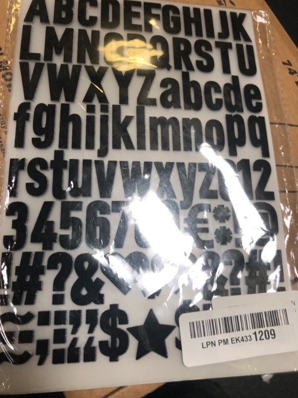 Photo 1 of 1070Pcs Iron on Letters 10 Sheets 1 Inch Iron on Letters and Numbers for Clothing Small Vinyl Letters A-Z Heat Transfer Letters 0-9 Heat Press Alphabet Stickers for T-Shirt Fabric DIY Craft (Black)