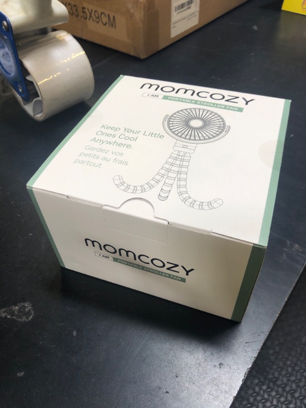 Photo 1 of Momcozy Portable Stroller Fan, 8000mAh, 27H Ultra-long Battery Life, Detachable 4 Speed 360°Rotate, LED Night Light with 2 Modes, USB Rechargeable Handheld Cooling Fan for Travel, Car Seat, Bedroom