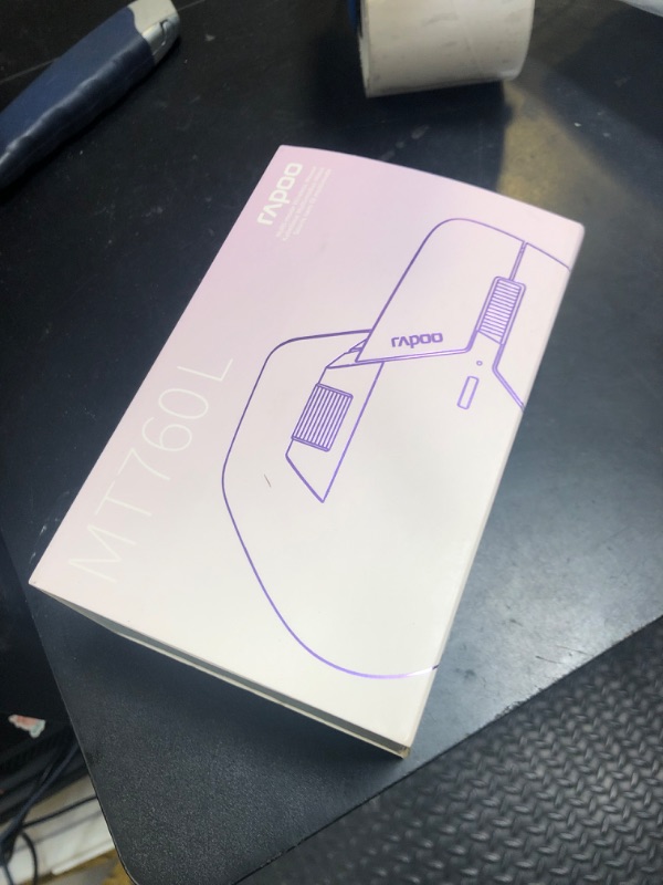 Photo 1 of Rapoo MT760 Multi-Device Wireless Mouse, Bluetooth 5.0 and 2.4G Multi-Mode Connection, Up to 4 Devices, 11 Programmable Buttons, 4K DPI, 90 Days Battery Life, PC, Light Grey