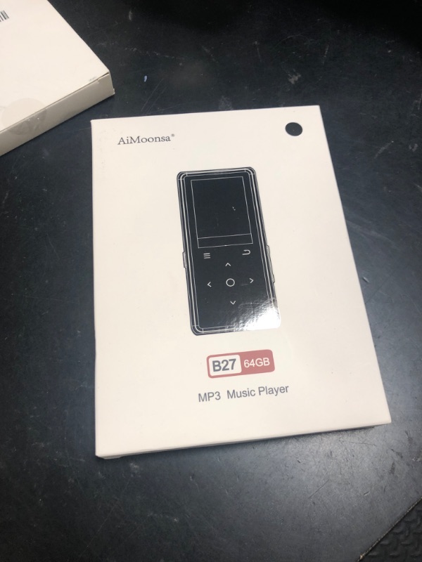 Photo 1 of 64GB MP3 Player with Bluetooth 5.2, AiMoonsa Music Player with Built-in HD Speaker, FM Radio, Voice Recorder, HiFi Sound, E-Book, Earphones Included