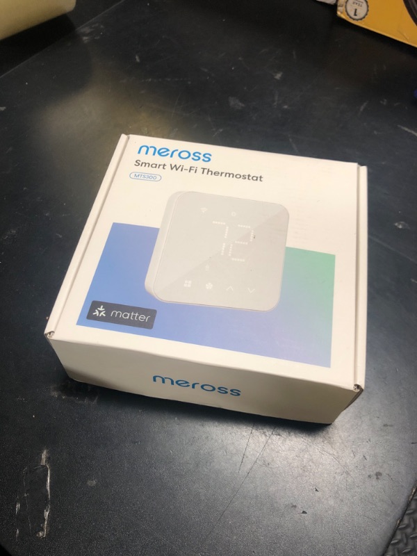 Photo 1 of meross Smart Thermostat for Home, WiFi Thermostat Works with Matter, Alexa, Apple Home, Google Assistant, App & Voice Control, 7x24h Scheduling, Energy Saving, C-Wire Required