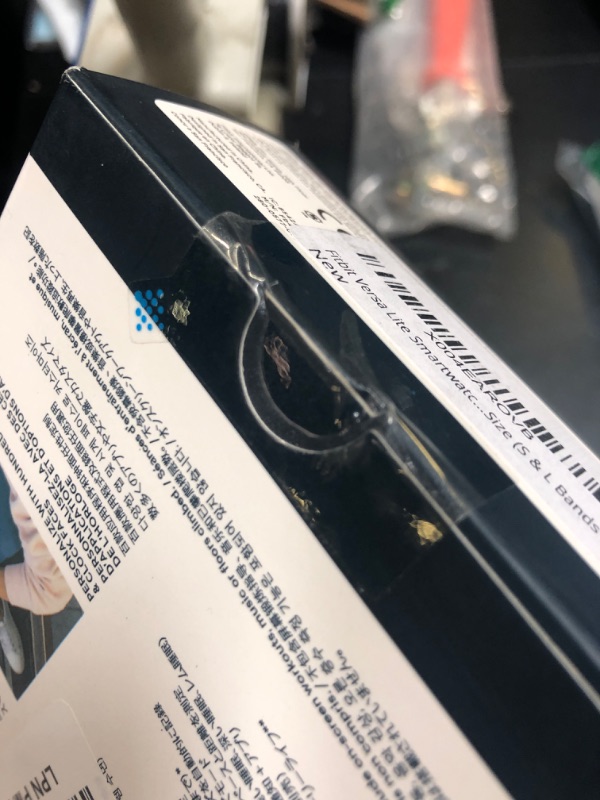 Photo 1 of Fitbit Versa Lite Smartwatch,GPS,Charcoal/Silver Aluminum, One Size (S & L Bands Included)