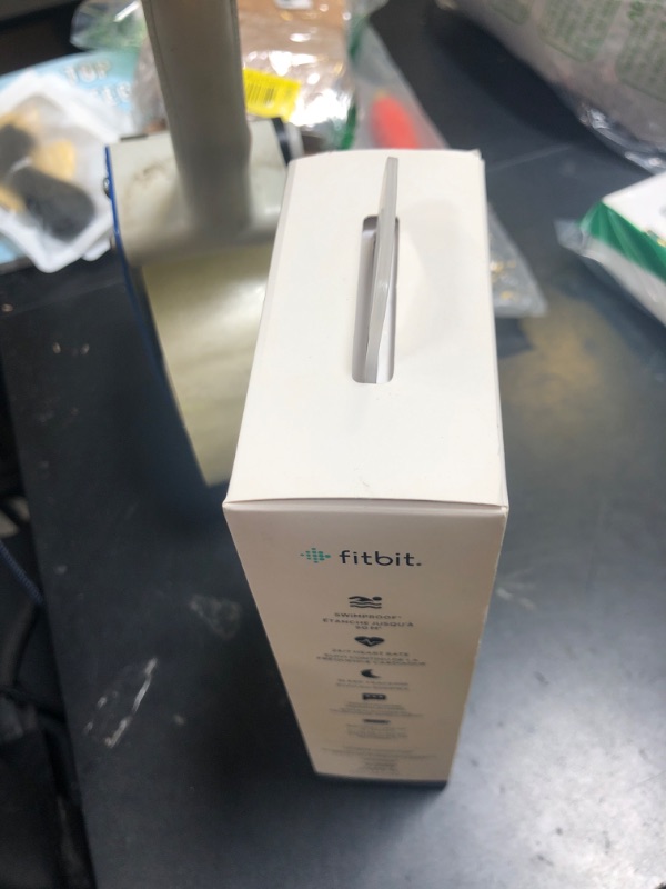 Photo 1 of Fitbit Versa Lite Smartwatch,GPS,Charcoal/Silver Aluminum, One Size (S & L Bands Included)