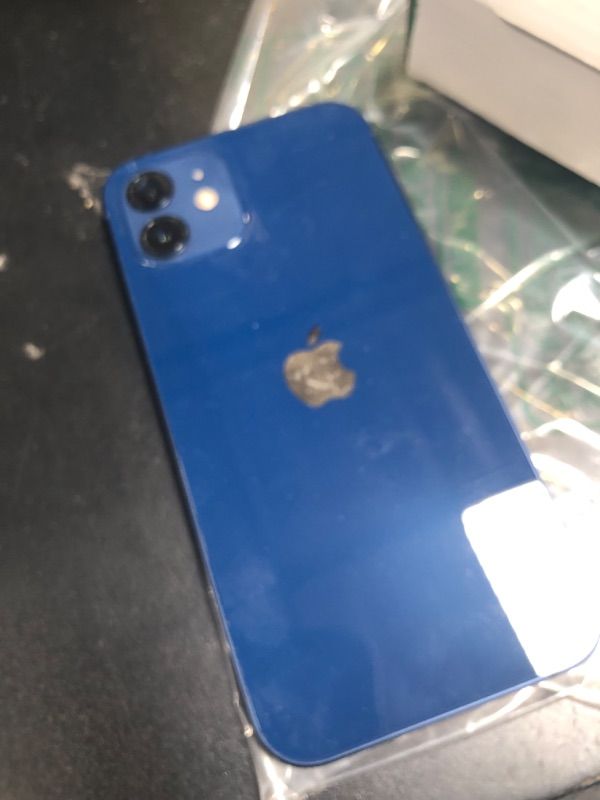 Photo 1 of Apple iPhone 12, 64GB, Blue - Unlocked (Renewed Premium)