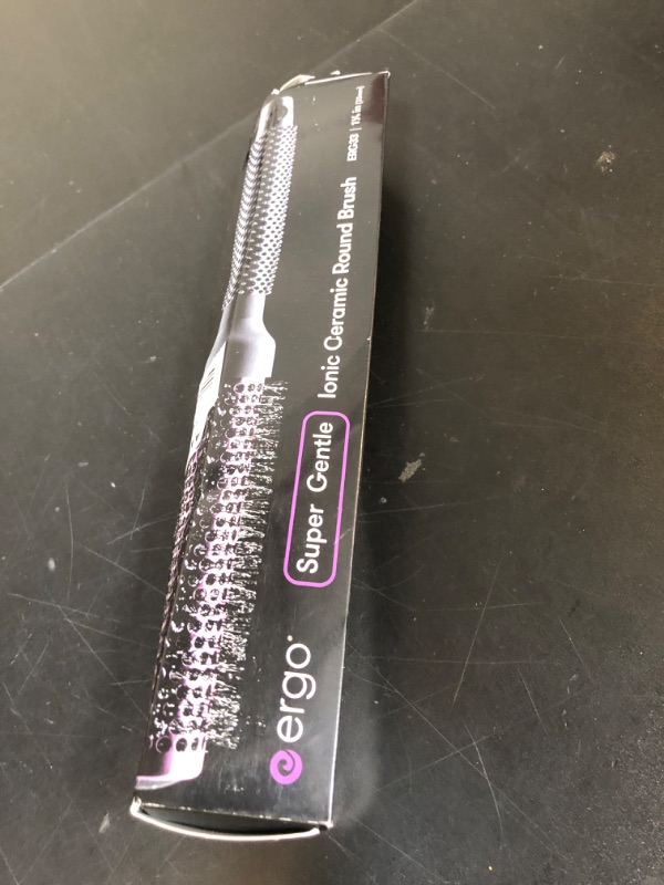 Photo 1 of Ergo Super Gentle Round Brush for Blow Out - Salon Quality Hair Styling for Women - Roller for Wet and Dry Hair - Volumizing Care Blowout - ERG33:1.25"