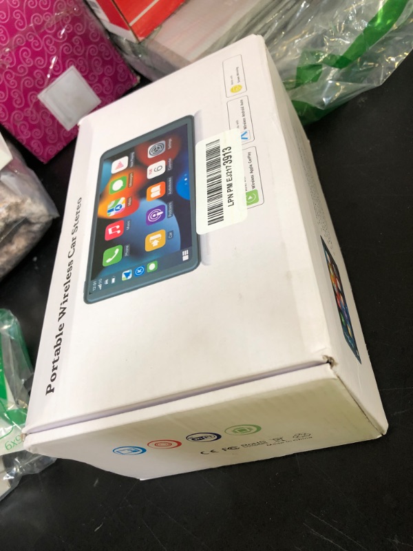 Photo 1 of Wireless Carplay Screen for Car 7" HD Portable Car Stereo Touchscreen with Apple CarPlay and Android Auto with Mirror Link/Backup Camera/Bluetooth/GPS Navigation/AUX for All Vehicles