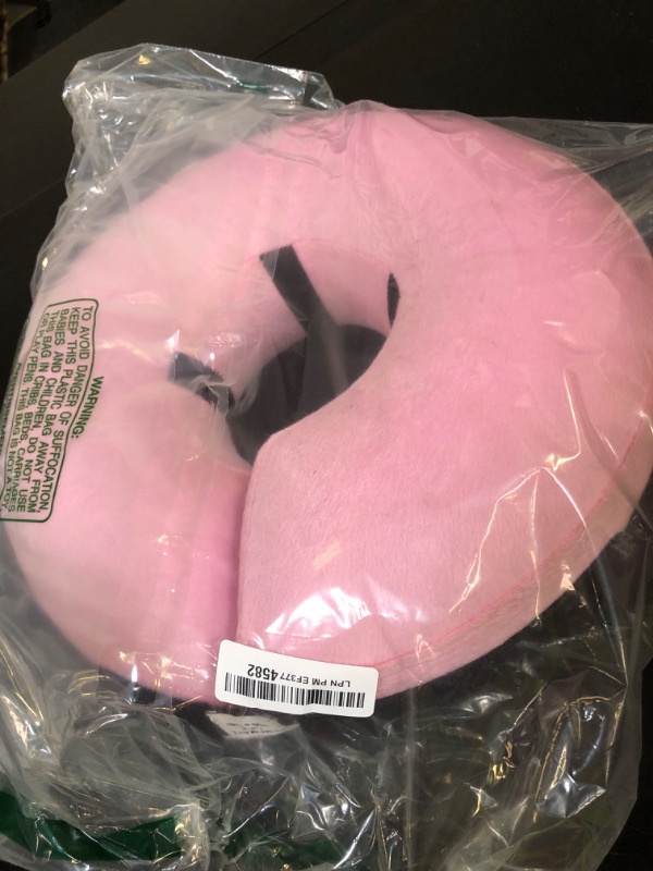 Photo 1 of BENCMATE Inflatable Dog Cone Collar Alternative, Soft Dog Cone for Small Medium Large Dogs and Cats, Neck Recovery ECollar Donut Collar After Surgery (Large, Pink)