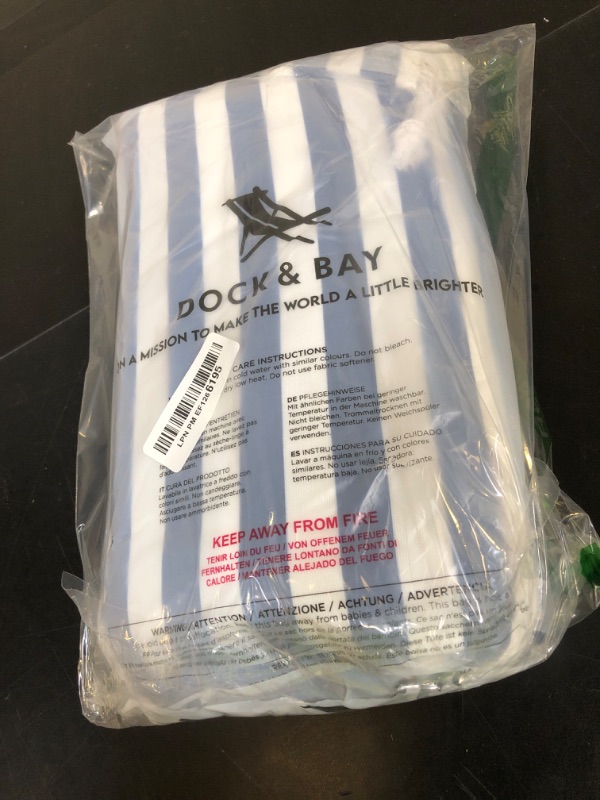 Photo 1 of Dock & Bay Picnic Blanket - Quick Dry & Water Resistant - 100% Recycled Materials - Extra Large (94x66) - Whitsunday Blue