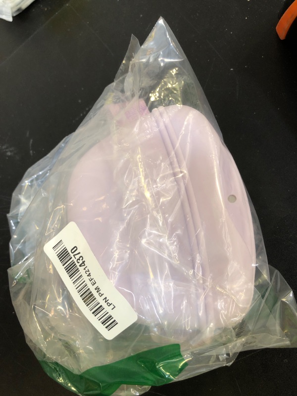 Photo 1 of heouvo Dog Treat Pouch with Training Clicker, Upgrade Stronger Magnetic Closure to Avoid Spilling, 1.67 Cup Silicone Treat Bag Fanny Pack with Waist Belt for Pet Training Walking (Violet)