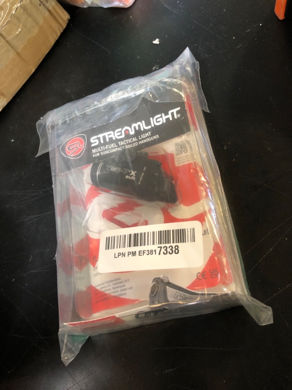 Photo 1 of Streamlight 69402 TLR-7 X sub 500-Lumen Tactical Weapon Light Designed Exclusively and Solely for Select 1913 Short Railed Subcompact Handguns, Includes Mounting Kit and Keys, Black