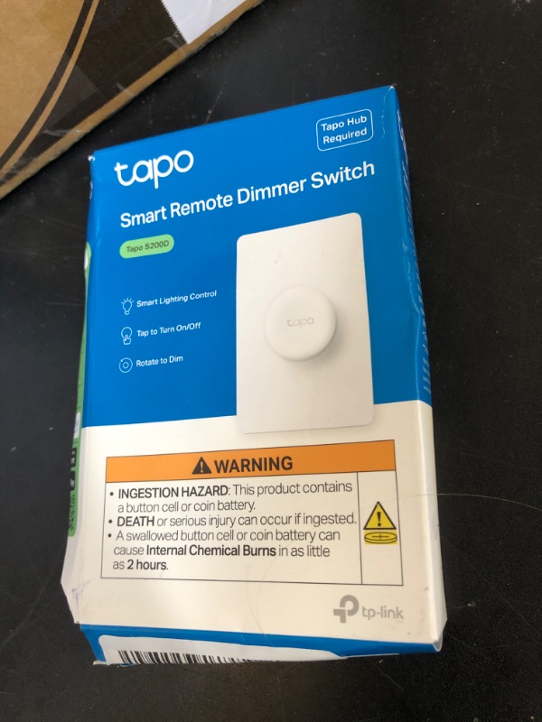 Photo 1 of Tapo TP-Link Smart Button | Wireless Remote Dimmer Switch | 3-Way Control | Tap & Rotate HUB Required | 1+ Year Battery Life
