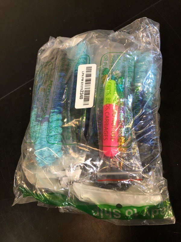 Photo 1 of 8 Packs of 55-Inch Wavy Small Box Braids Crochet Hair, Knots, Curls, and Waves with ZiZi Braids, Synthetic Hand Crochet Extensions, 14 Strands/Pack Ideal for Black Women(Purple/Lake Blue/Light Purple)