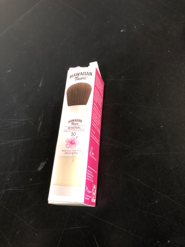 Photo 1 of Hawaiian Tropic Mineral Powder Sunscreen Brush SPF 30 | Beach Essentials, Zinc Oxide Mineral Sunscreen Powder SPF, Face Sunblock Travel Size, Brush On Sun Screen Protector for Face and Body, 0.15oz
