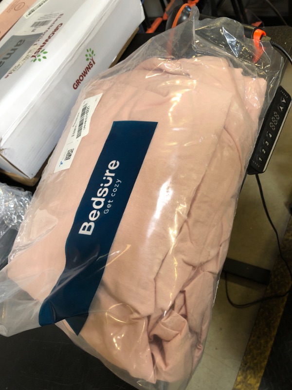 Photo 1 of Bedsure 100% Washed Cotton Duvet Cover Queen Size - Petal Pink Minimalist Cotton Duvet Cover Linen Like for All Seasons - GentleSoft™ Plain Simple Bedding, 3 Pieces (Petal Pink, Queen, 90"x90")